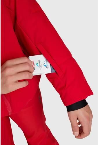 Brunotti Fiasky ski jas rood Skijack Meisjes Polyester Capuchon Effen - Foto 2