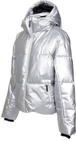 Brunotti Fiasky ski jas zilver metallic Skijack Meisjes Polyester Capuchon - Foto 3