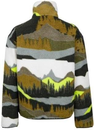 Brunotti fleece outdoor sweater met opstaande kraag groen - Foto 3