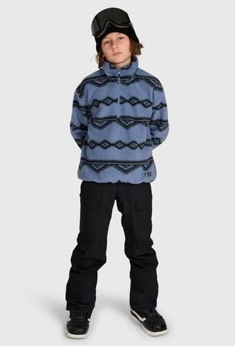 Brunotti Kennety fleece outdoor sweater met opstaande kraag blauw - Foto 2