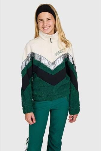 Brunotti Sandy fleece sweater groen | Sweater van
