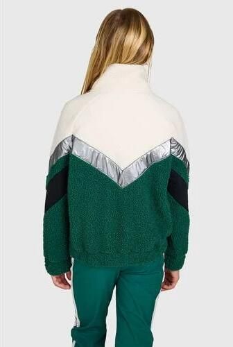 Brunotti Sandy fleece sweater groen | Sweater van - Foto 2