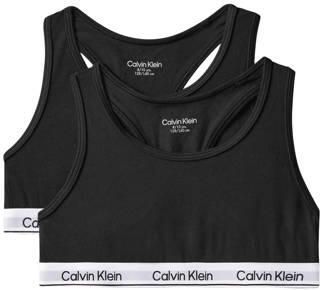 Calvin Klein bh top zwart (set van 2) Meisjes Stretchkatoen Effen - Foto 4