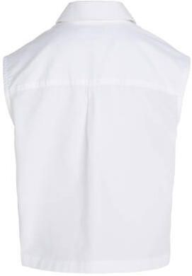 Calvin Klein blouse wit Meisjes Katoen Klassieke kraag Effen 152