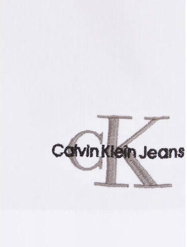 Calvin Klein blouse wit Meisjes Katoen Klassieke kraag Effen 152 - Foto 2