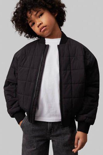 Calvin Klein bomberjack zwart Jas Jongens Nylon Ronde hals Effen 164 - Foto 2