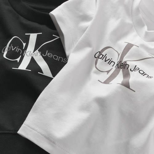 Calvin Klein broek + sweater + T-shirt zwart wit Shirt + broek Jongens Katoen Ronde hals 62