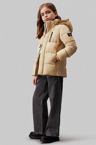 Calvin Klein gewatteerde winterjas Groen Jongens Polyester Capuchon Effen 128 - Foto 3