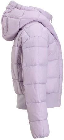 Calvin Klein gewatteerde winterjas lila Paars Meisjes Nylon Capuchon Effen 128 - Foto 2