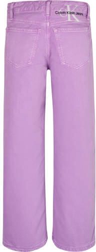 Calvin Klein high waist straight fit jeans iris orchid Paars Meisjes Denim 176 - Foto 2