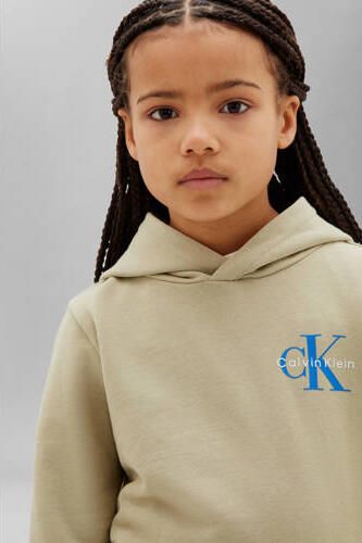Calvin Klein hoodie met logo beige Sweater Logo - Foto 3