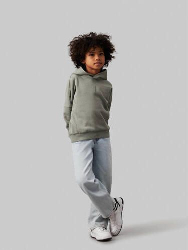 Calvin Klein hoodie met logo grijsgroen Sweater Logo 116