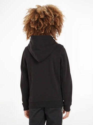 Calvin Klein hoodie met logo Sweater Zwart Jongens Katoen Capuchon Logo 128