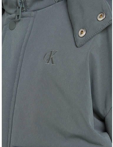 Calvin Klein jas grijs Jongens Polyester Capuchon Effen 128 - Foto 2