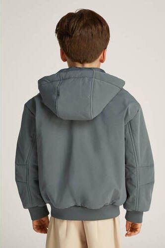 Calvin Klein jas grijs Jongens Polyester Capuchon Effen 128 - Foto 3