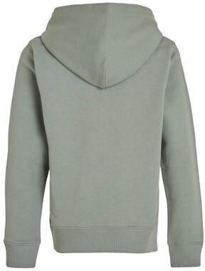 Calvin Klein Jeans hoodie met logo Sweater Groen Jongens Katoen Capuchon 116