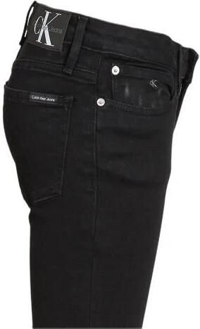 Calvin Klein Jeans skinny jeans clean black Zwart Meisjes Stretchdenim 140