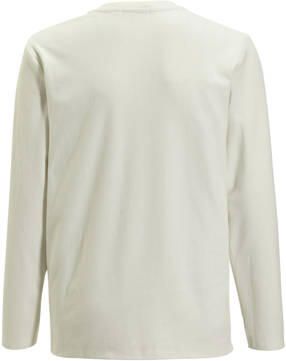 Calvin Klein longsleeve ivoor Wit Jongens Katoen Ronde hals Effen 128