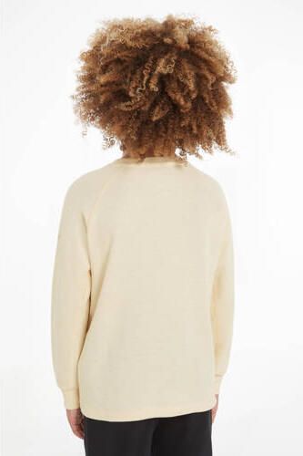 Calvin Klein longsleeve met logo beige Jongens Katoen Ronde hals Logo 152 - Foto 3
