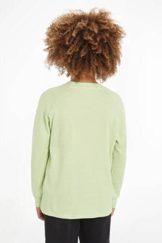 Calvin Klein longsleeve met logo mint Groen Jongens Katoen Ronde hals Logo 128