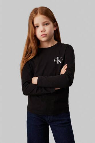 Calvin Klein Shirt met lange mouwen Chest Monologo Ls T-Shirt voor kinderen tot 16 jaar en met logo-opdruk - Foto 2