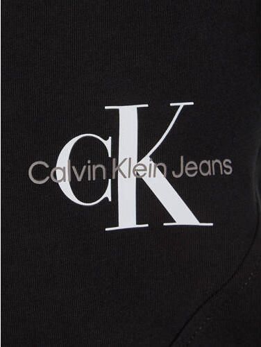 Calvin Klein longsleeve met logo zwart Meisjes Stretchkatoen Ronde hals 128 - Foto 4