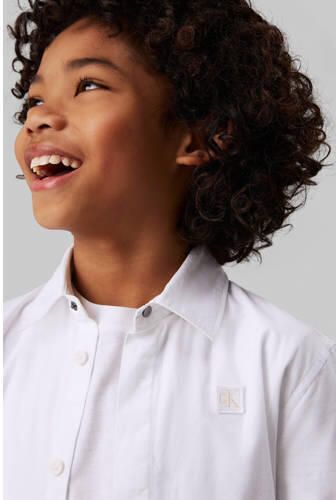 Calvin Klein Overhemd met lange mouwen CEREMONY POPLIN SHIRT voor kinderen tot 16 jaar