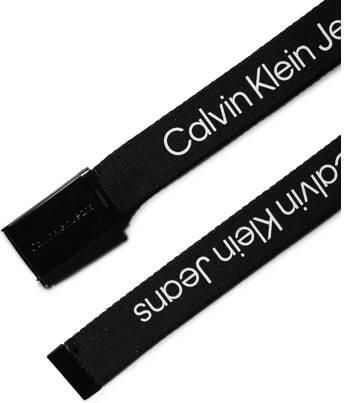 Calvin Klein Koppelriem CANVAS LOGO METALLIC BUCKLE BELT