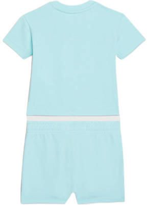 Calvin Klein shortama lichtblauw Meisjes Stretchkatoen Ronde hals Effen 74