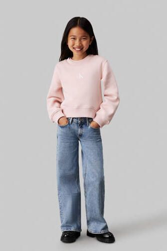 Calvin Klein straight fit jeans salt and pepper blue Blauw Meisjes Denim 128 - Foto 2