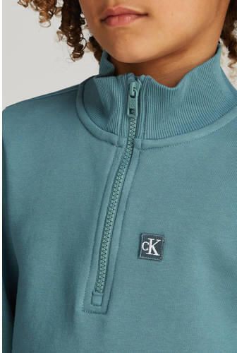 Calvin Klein sweater blauw Trui Effen 164 | Trui van - Foto 2