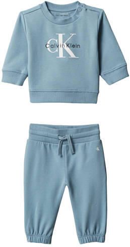Calvin Klein sweater en broek set met logo blauw Logo