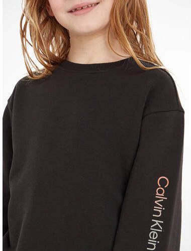 Calvin Klein sweater met logo zwart Logo 116 | Sweater van - Foto 3