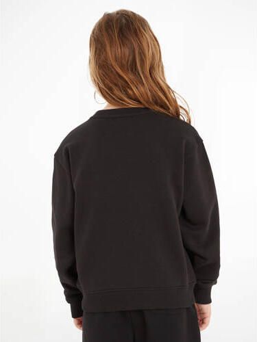 Calvin Klein sweater met logo zwart Logo 116 | Sweater van - Foto 4