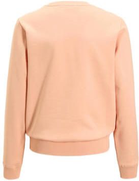 Calvin Klein sweater Terry met logo lichtroze Polyester Ronde hals 128