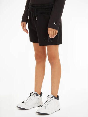 Calvin Klein sweatshort zwart Korte broek Meisjes Katoen Effen 152 - Foto 2