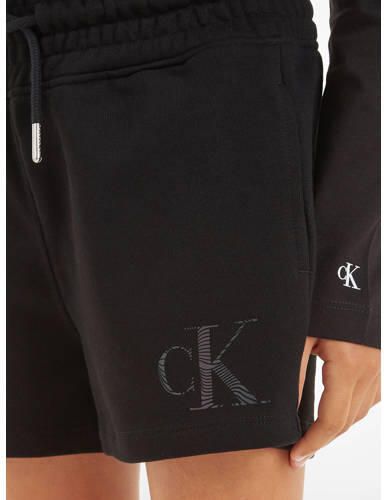 Calvin Klein sweatshort zwart Korte broek Meisjes Katoen Effen 152
