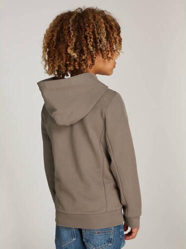 Calvin Klein sweatvest bruin Jongens Katoen Capuchon Effen 164 - Foto 2