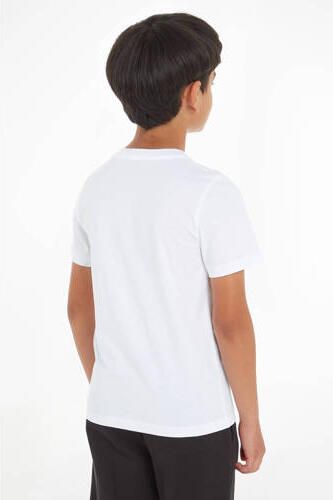 Calvin Klein T-shirt met printopdruk wit Jongens Katoen Ronde hals Printopdruk 116