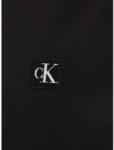Calvin Klein T-shirt zwart Meisjes Stretchkatoen Ronde hals Effen 128 - Foto 2