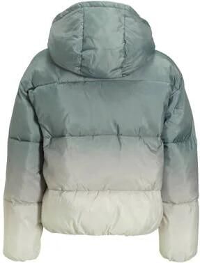 Calvin Klein tie-dye gewatteerde winterjas groen offwhite Meisjes Polyester Capuchon 128