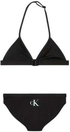 Calvin Klein triangel bikini zwart Meisjes Polyester Effen 128 140