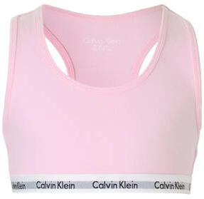 Calvin Klein UNDERWEAR bh top set van 2 roze grijs melange Meisjes Katoen 152-164 - Foto 2