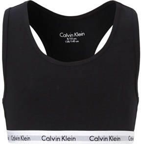 Calvin Klein UNDERWEAR bh top set van 2 wit zwart Meisjes Katoen Effen 140 146 - Foto 4