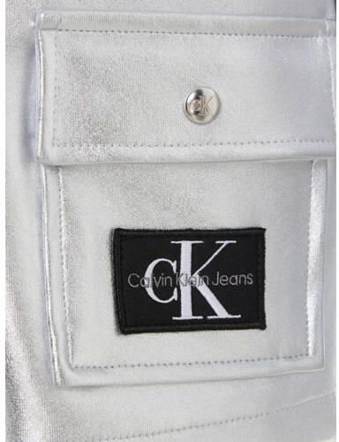 Calvin Klein zomerjas met logo zilver Meisjes Katoen Klassieke kraag Logo 140 - Foto 2