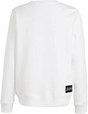 Calvin Klein Jeans sweater van katoen wit Logo 104