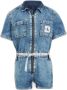 Calvin Klein Jeans jumpsuit light weight blue Blauw Meisjes Denim Klassieke kraag 176 - Thumbnail 2