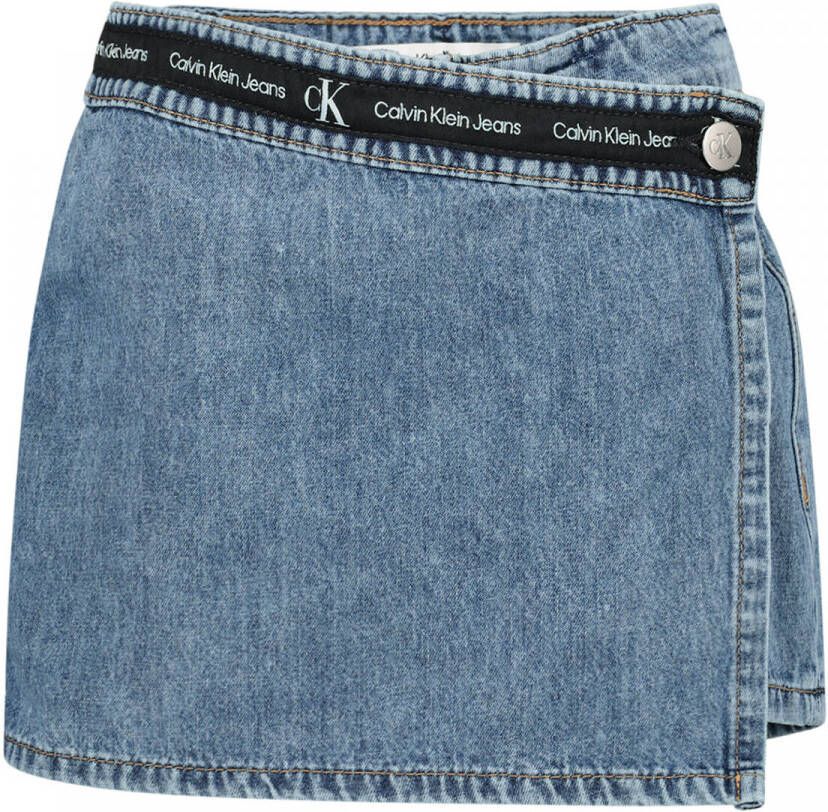 Calvin Klein Jeans Jeansrok met contrasterende achterkant