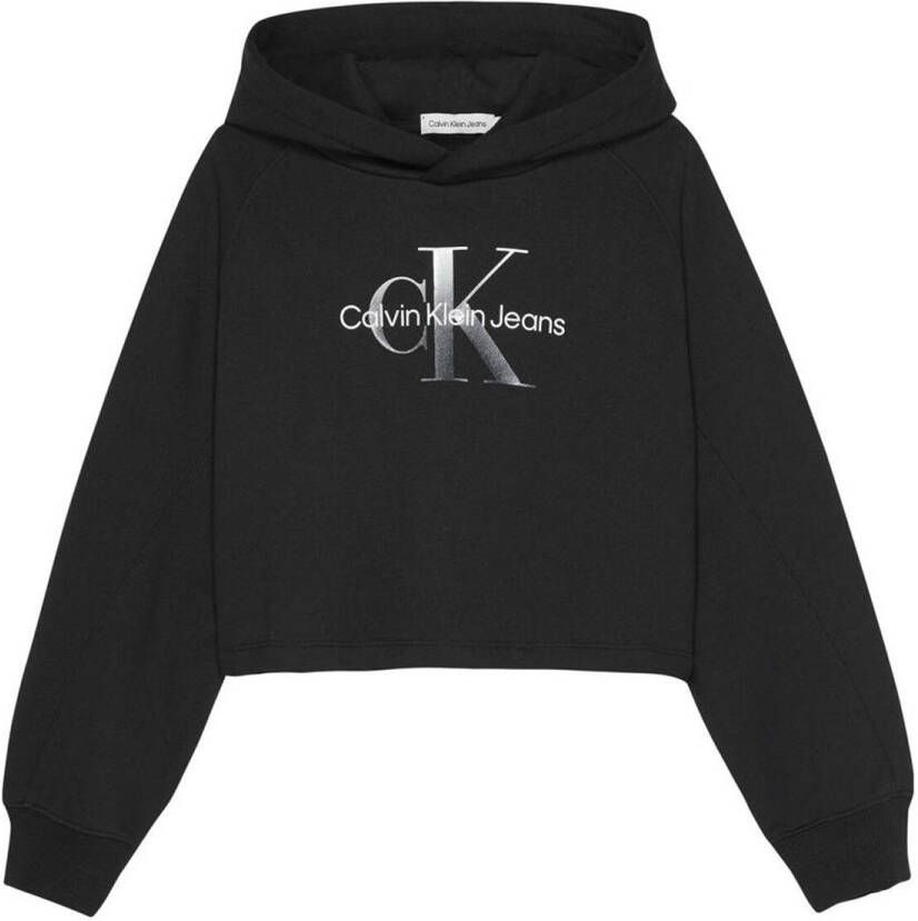 Calvin Klein Jeans Hoodie met labelprint model 'GRADIENT'