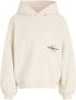 Calvin Klein hoodie met logo ecru Sweater Meisjes Katoen Capuchon Logo 116 - Thumbnail 2